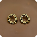 Brincos Oval Martelado