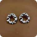 Brincos Oval Martelado