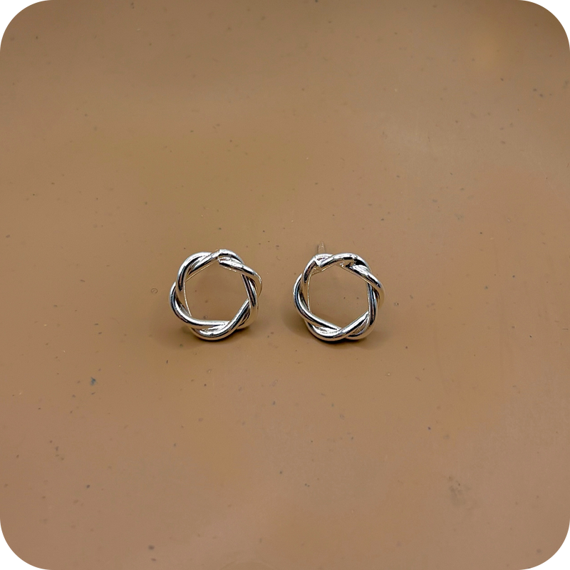 Brinco Circulo Trançado