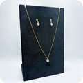 Conjunto Colar e Brinco Pedraria