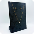 Conjunto Colar e Brinco Ponto de Luz