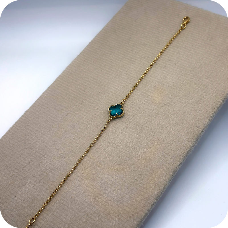 Pulseira Trevo Azul