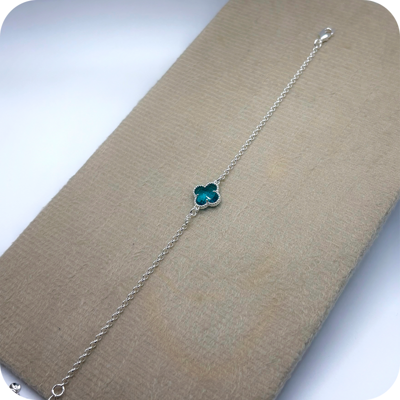 Pulseira Trevo Azul