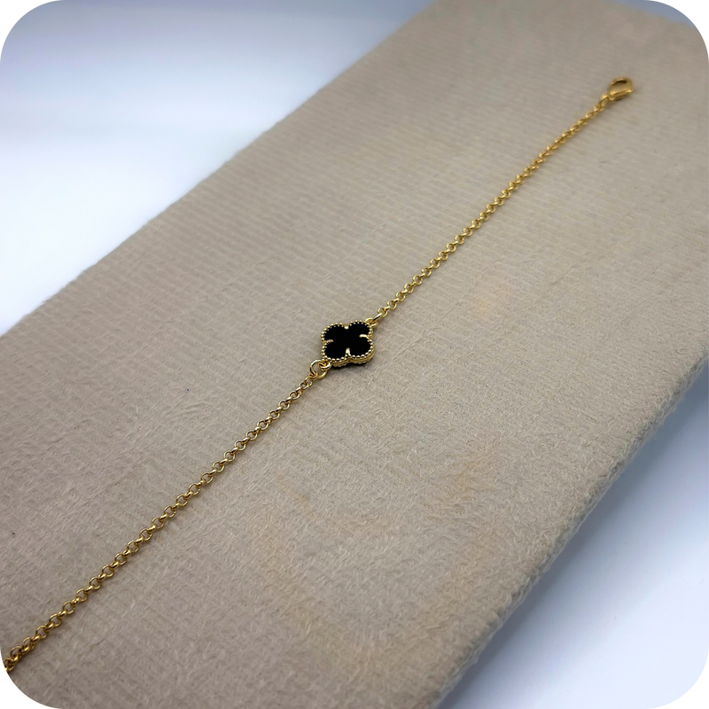 Pulseira Trevo Preto
