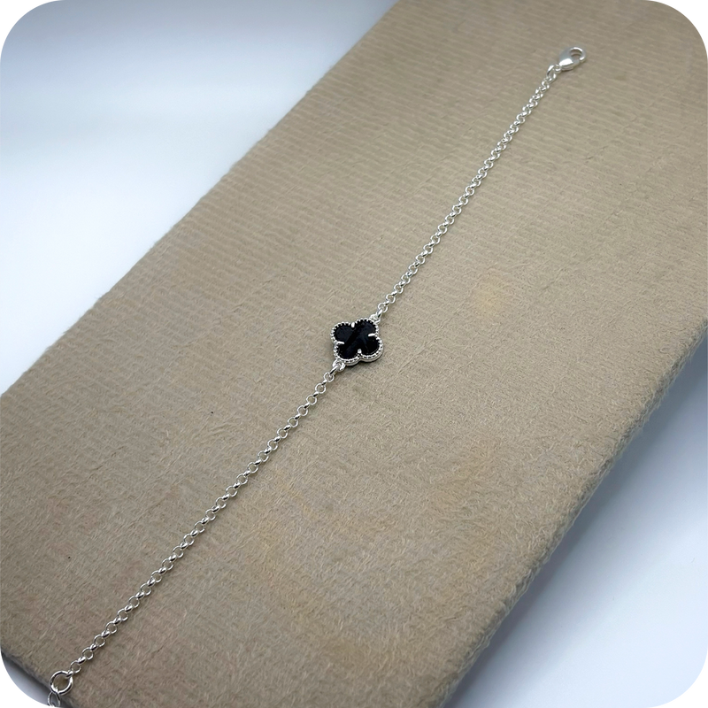 Pulseira Trevo Preto