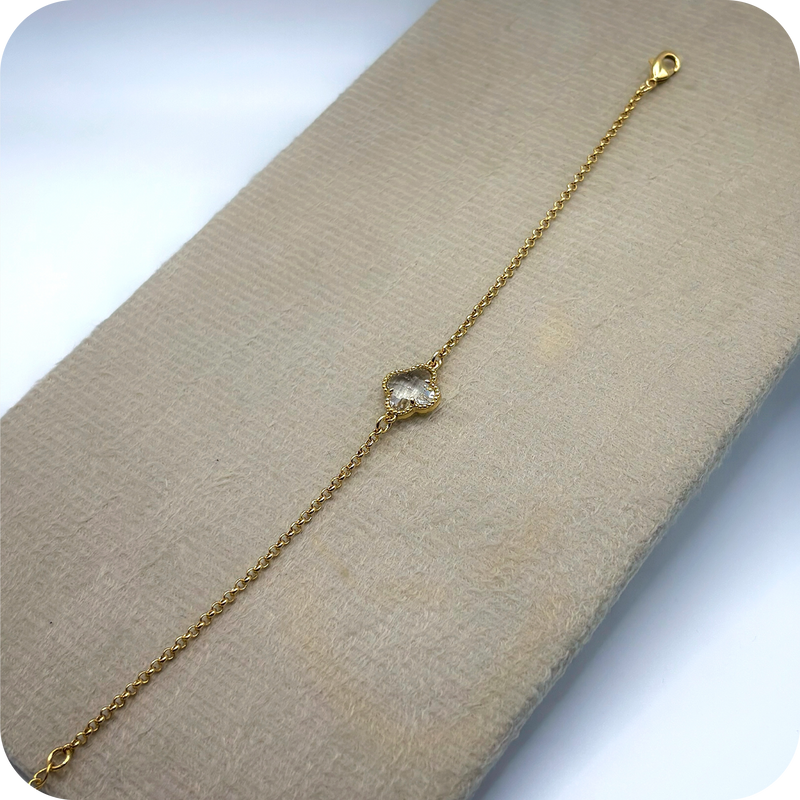 Pulseira Trevo Branca